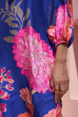 Blue Moroccan Organza Zar Set