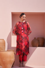 Brown Moroccan Organza Zar Set