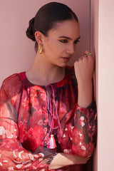 Brown Moroccan Organza Zar Set