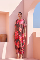 Brown All Over Moroccan Oversized Set