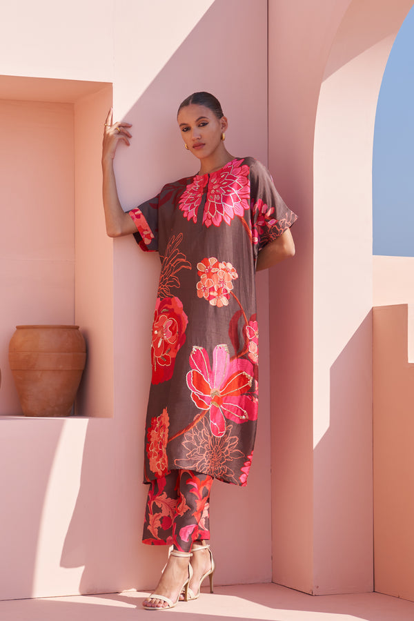 Brown All Over Moroccan Oversized Set