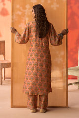 Gul Naksh Silk Kurta Set