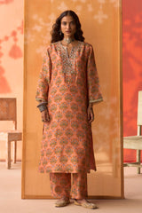Gul Naksh Silk Kurta Set