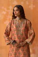 Gul Naksh Silk Kurta Set