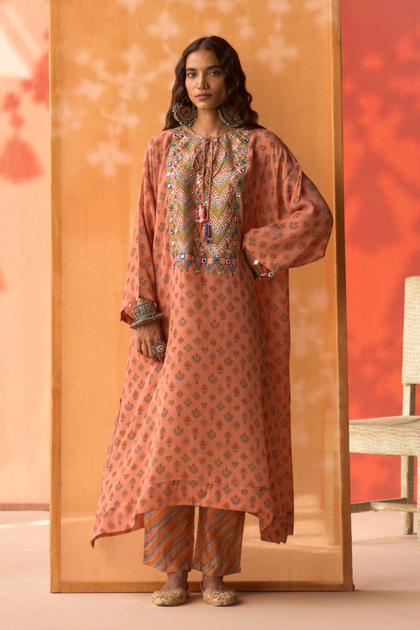 Rabari-Inspired Gul Mehrun Tunic Set