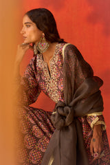 Mehrun Zari Silk Kurta Set
