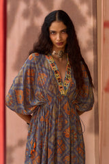 Neel Rang Kaftan