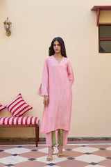 Petal Kurta Set – Elegant Light Pink Kurta by Archana Shah
