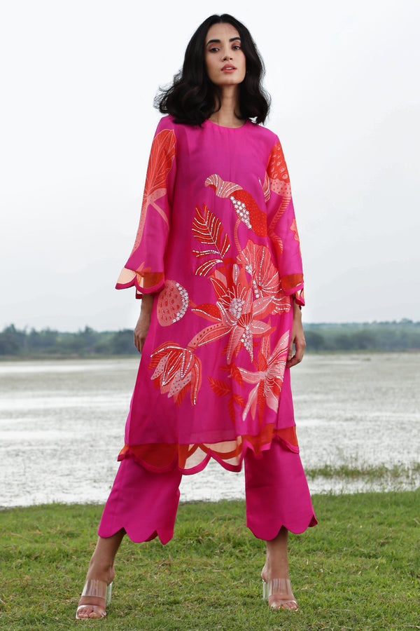 Pink Lily Scallop Set