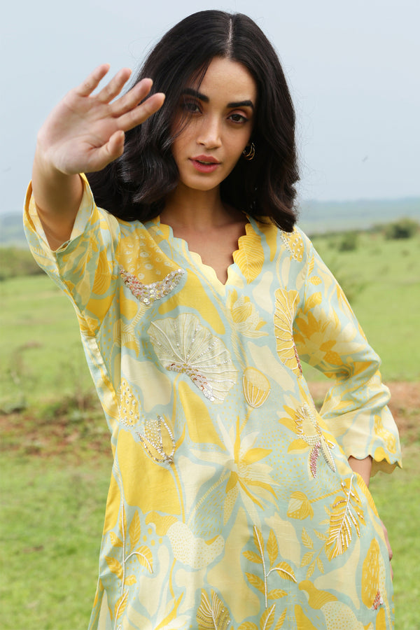 Tropical Yellow Co-ord Set