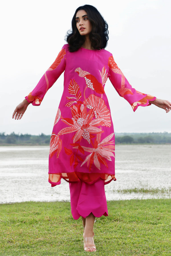 Pink Lily Scallop Set