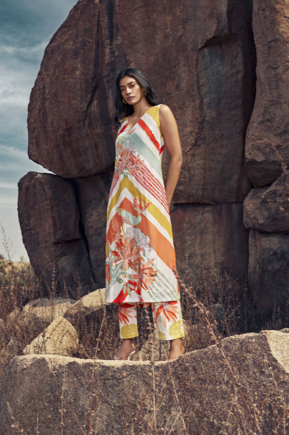 Pavitra Sagar In Our Floral Kurta Set