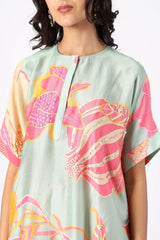 Green Saga Oversized Kurta Set