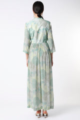 Green Angarkha Kaftan