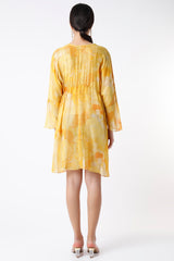 Yellow Monotone Kaftan