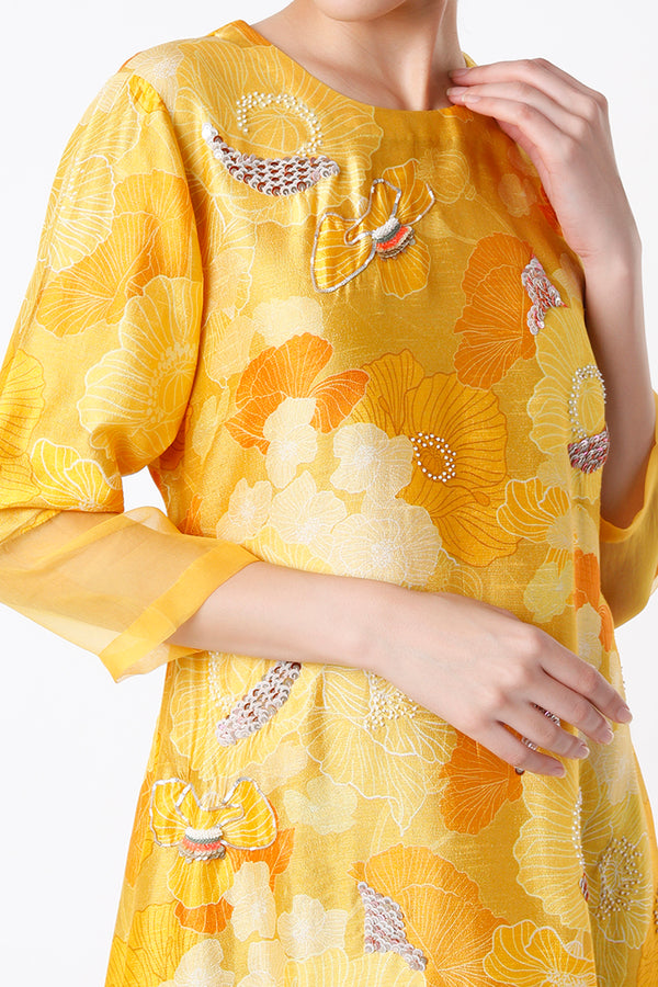 Yellow Monotone Kurta