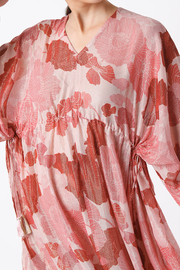Red & Pink Kaftan