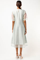 Sky Blue Hand Embroidered Tunic