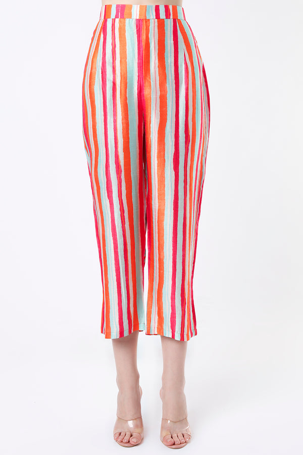 Swati Vatssa In Our Peony Orange Kurta Set